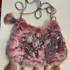 Pink Feather Purse